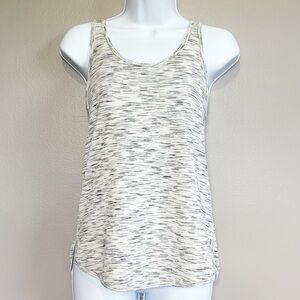 Lululemon Athletica Racerback Relaxed Fit Tank Top Black and White Size 2